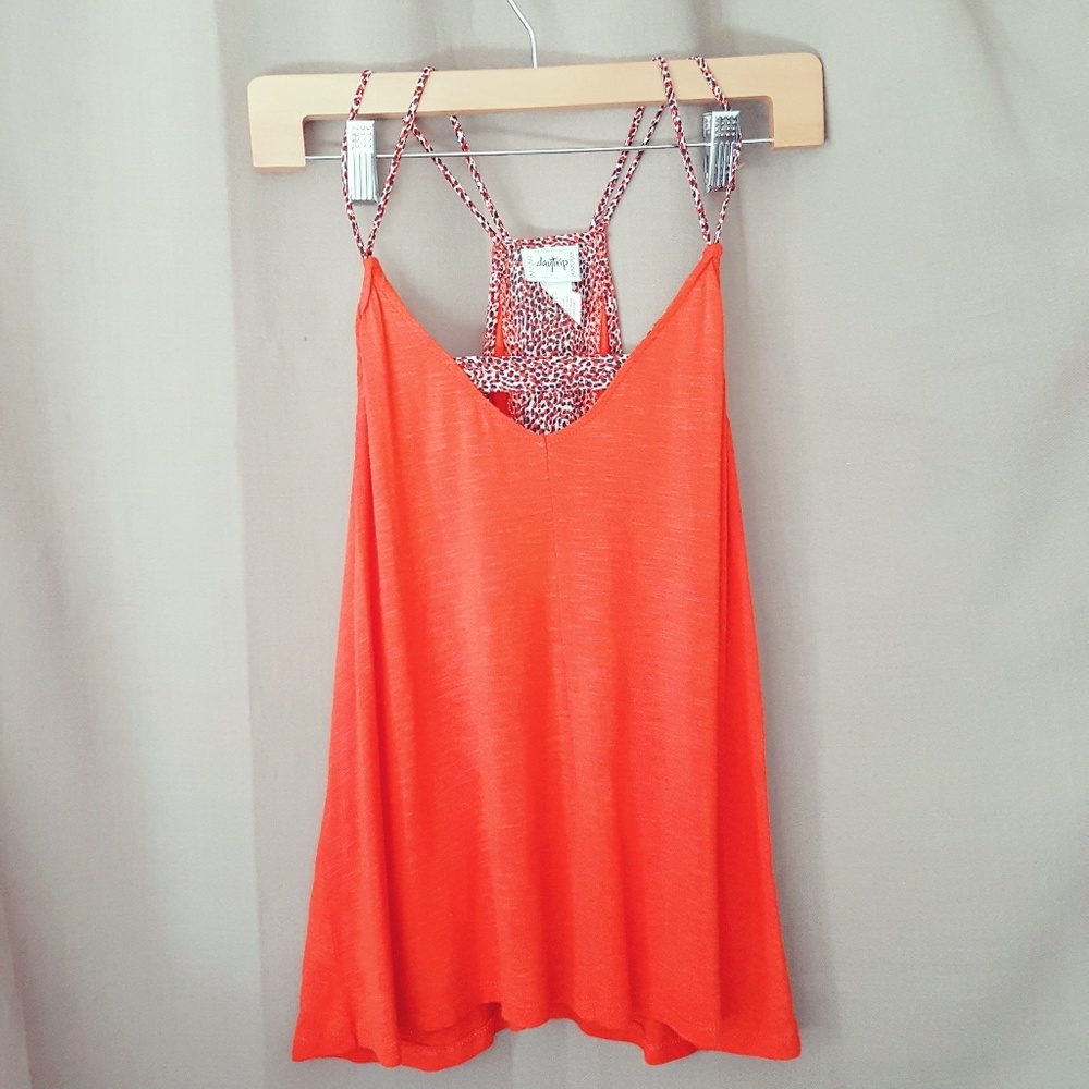 Daytrip Orange Tank Top